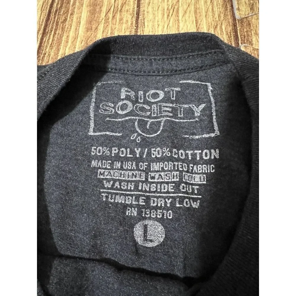 Riot Society California Knows How To Party T Shirt Gray Short Sleeve